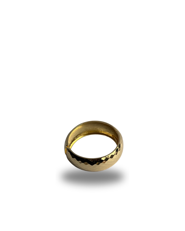 Gold chunky bangle