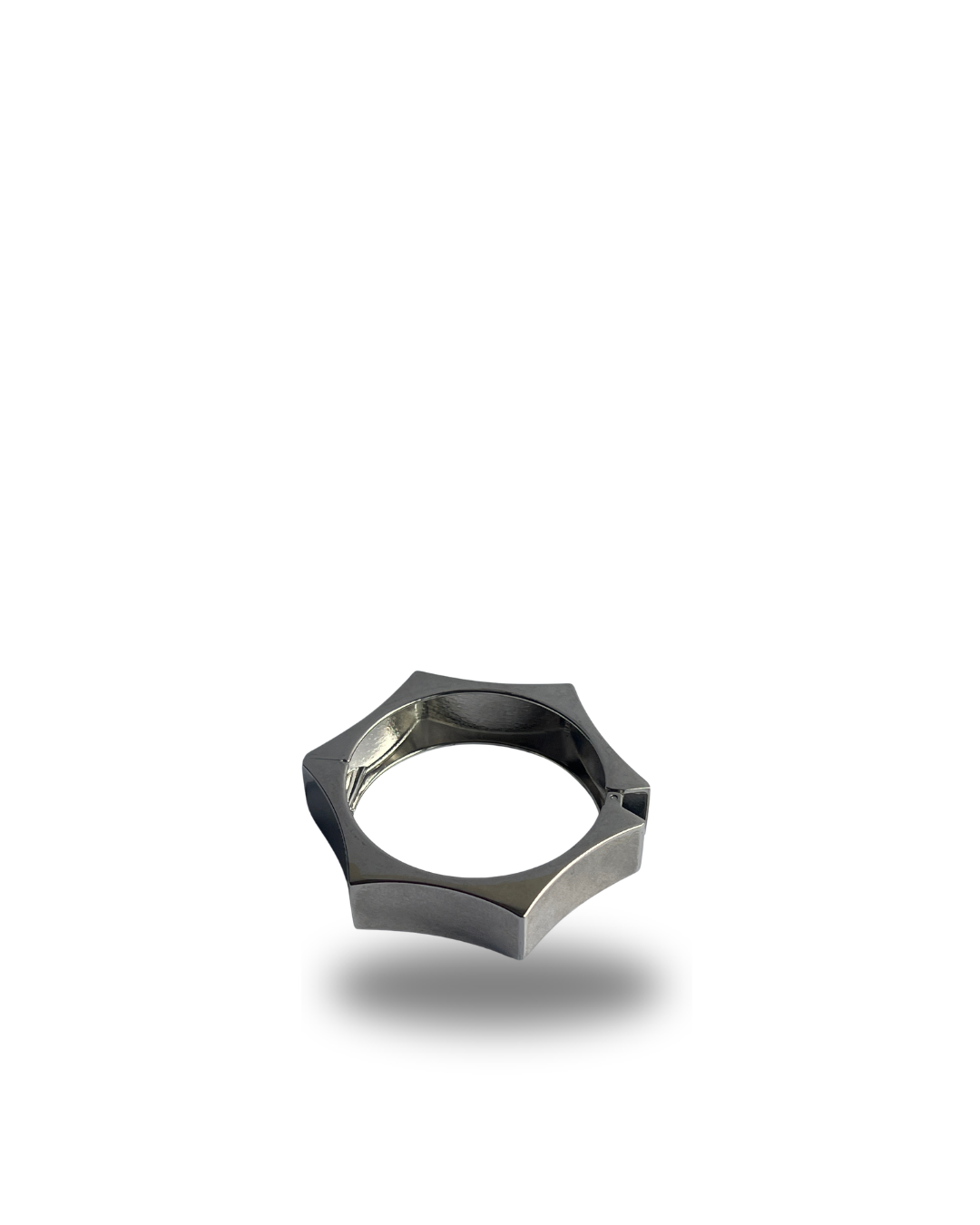 Silver chunky bangle