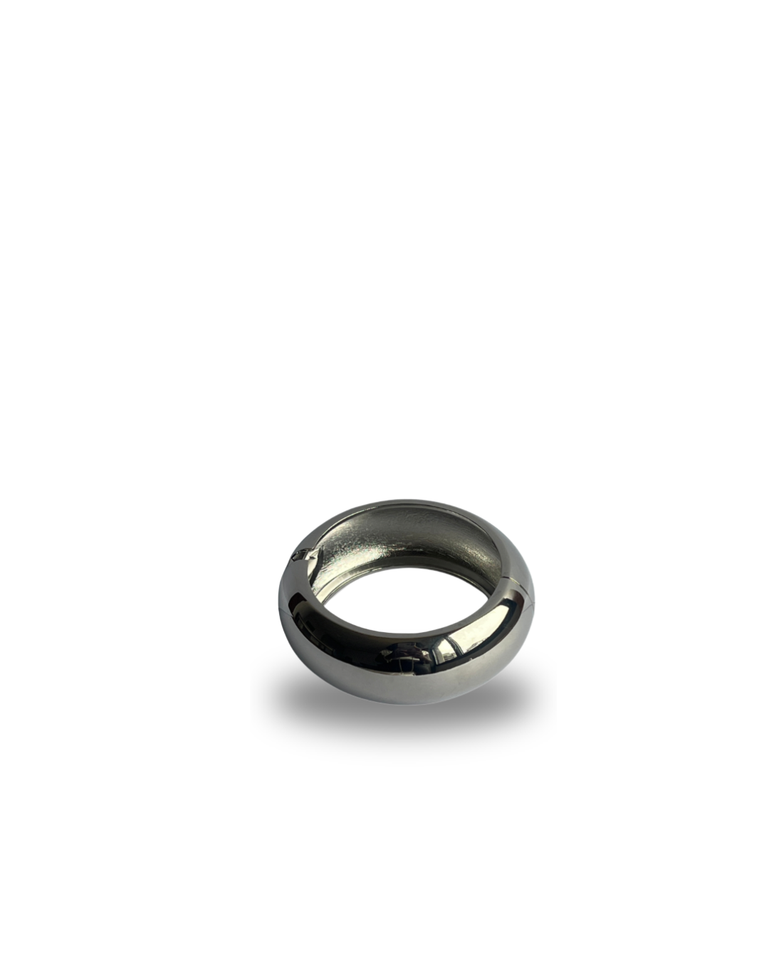 Silver chunky bangle