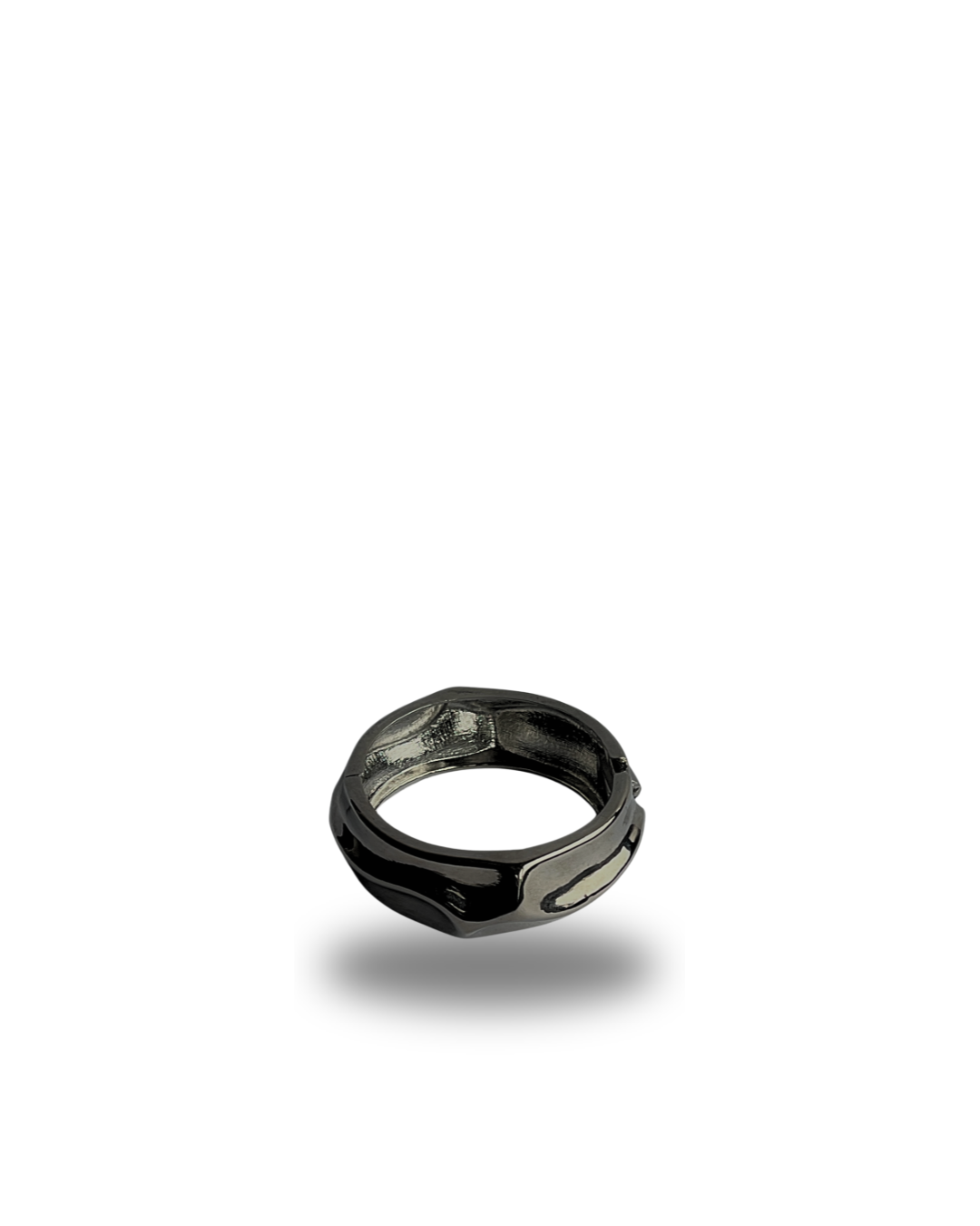 Silver chunky bangle