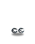 Silver Mini Chunk Earrings