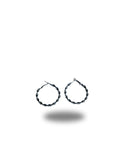 Silver Mini Chunk Earrings