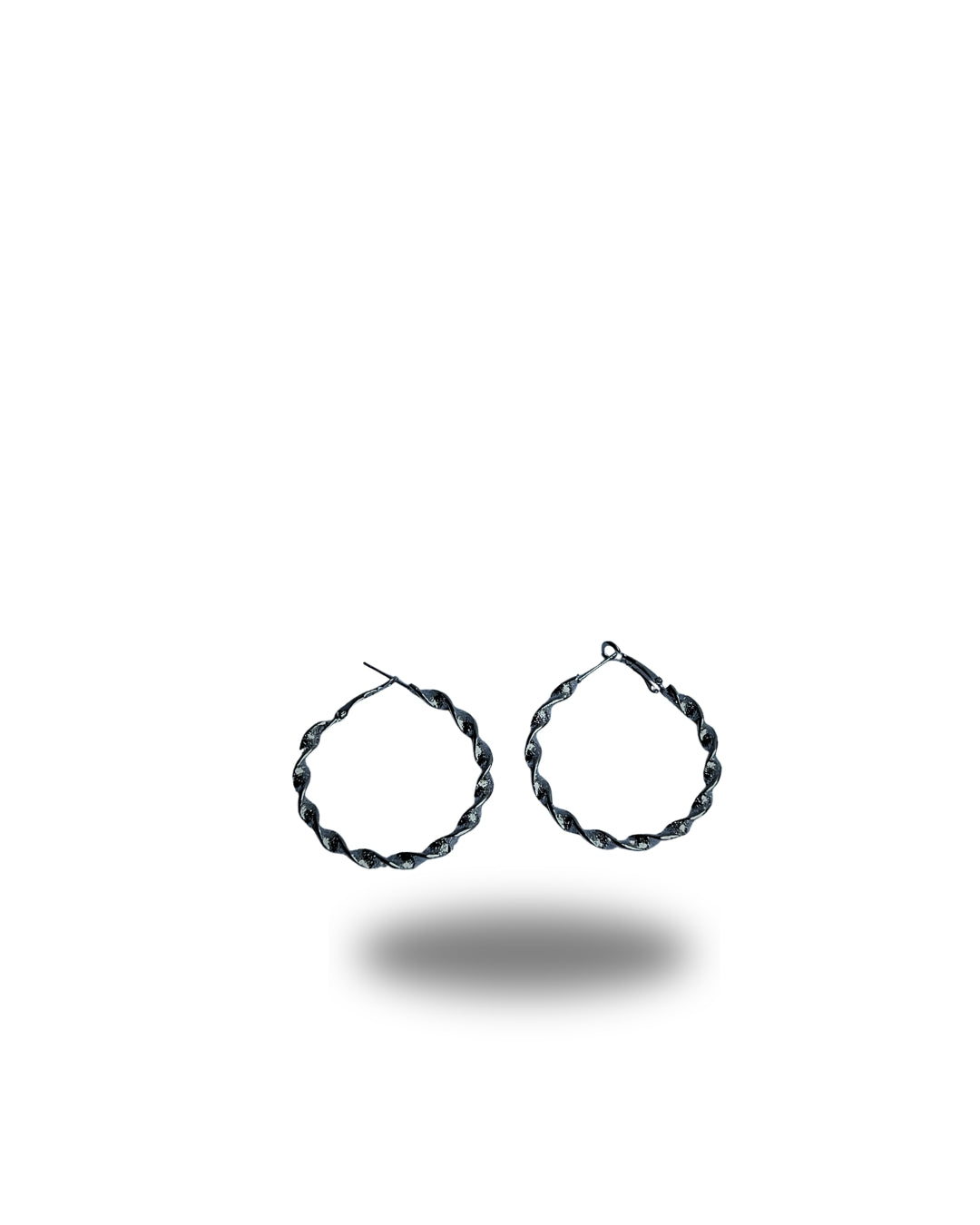 Silver Mini Chunk Earrings