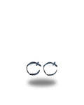 Silver Mini Chunk Earrings